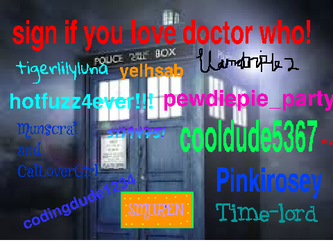 Sign if you love Doctor Who! (remixed like 700 times) remix