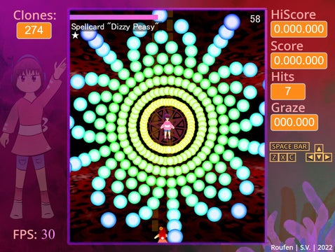 Spellcard "Dizzy Peasy"