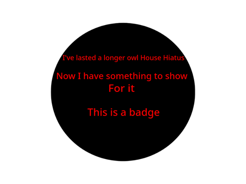 So I made myself a badge