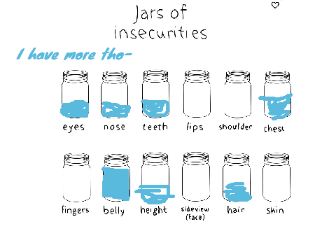 My jars of insecurities..