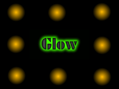Glowing dots