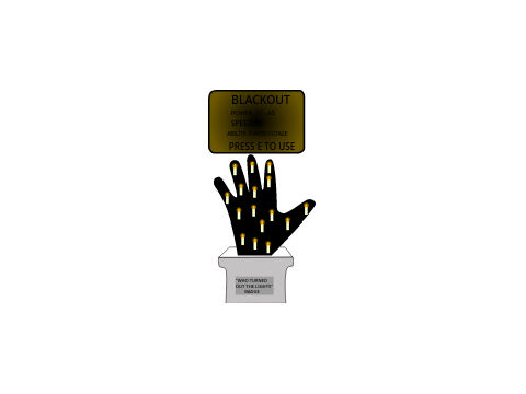blackout glove (fan made glove for slap battles)