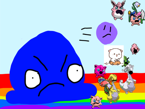 Add yourself running away from the slime monster! remix