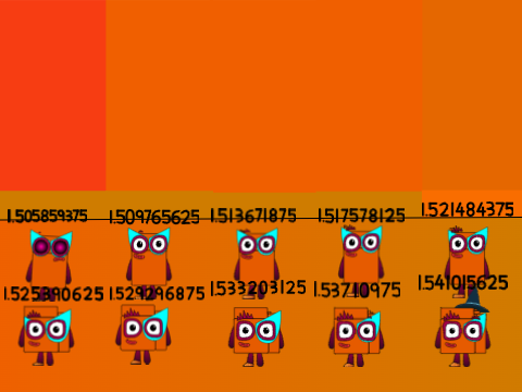 Numberblock Band 512ths 78 - 79 But with tomtit2012 Sixteens Set Band version