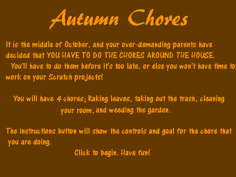 Autumn Chores