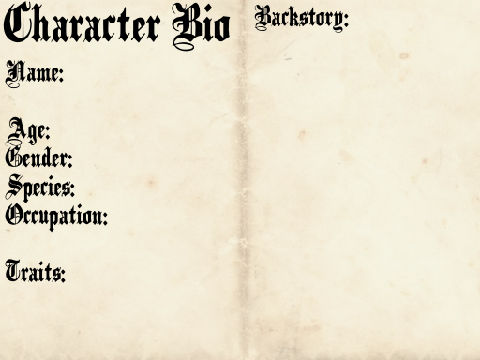 Lunin RPG Bio Template