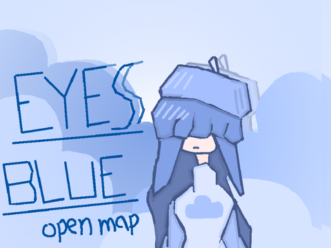 eyes blue open 3 part map