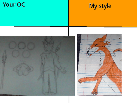 Give me your OC and I will draw it remix