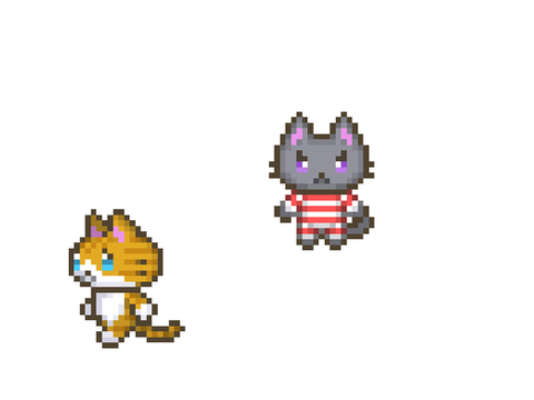 猫（ゲーム用）素材