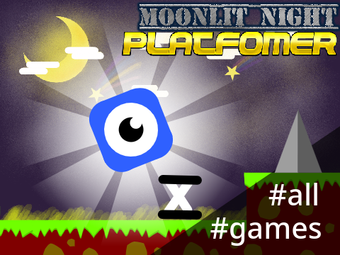 moonlit night　platfomer　月夜のプラットフォーマー　#all #games