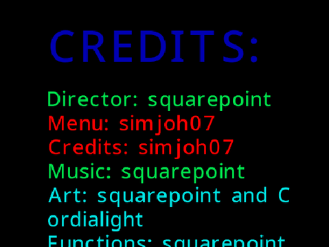 Credit sceen