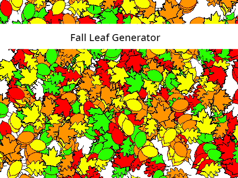 Fall Leaf Generator