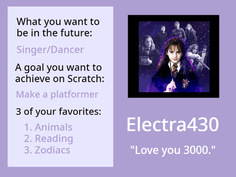 My Scratch yearbook page!