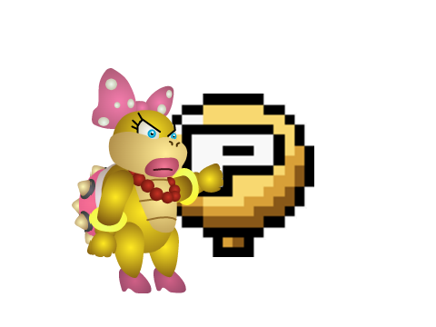 Wendy O. Koopa touch the p-ballon (RE-UPLOAD)