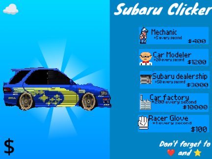 Subaru Clicker?