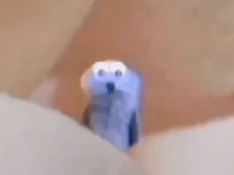 chomping blue thing