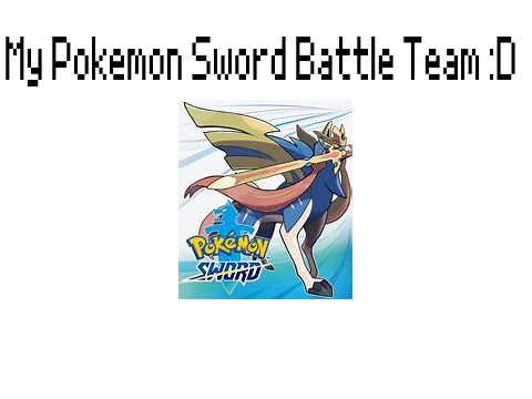 My pokemon sword team