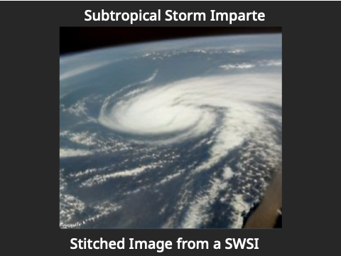 Hurricane Imparte Track for hypo
