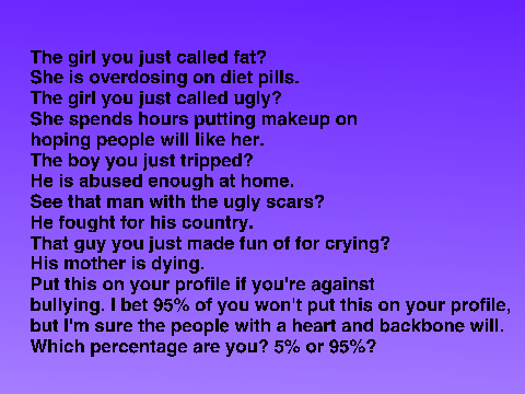 Remix this If you're against bullying remix remix remix remix remix remix remix remix remix remix