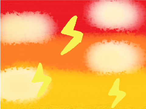 Sunset in a storm