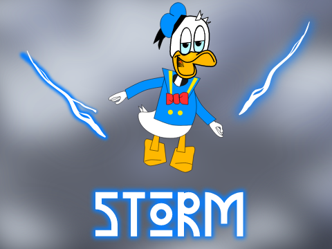 Storm with Donald Duck