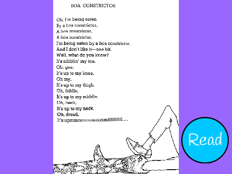 Boa Constrictor by Shel Silverstein