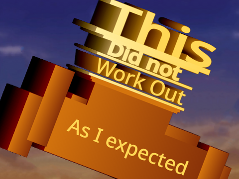 I Tried and I failed