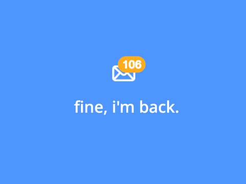 fine, i'm back