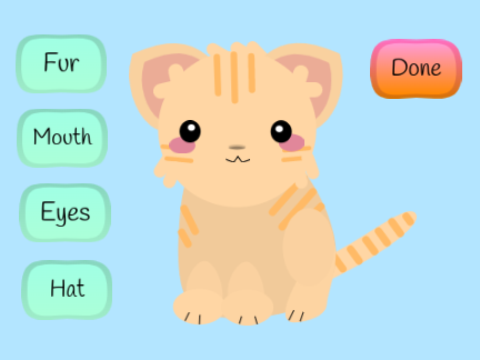 Cute Cat Creator & Dress Up (name) remix
