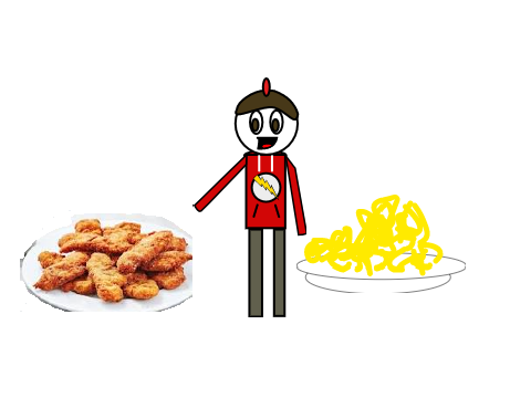 Macaroni With The Chicken Strips