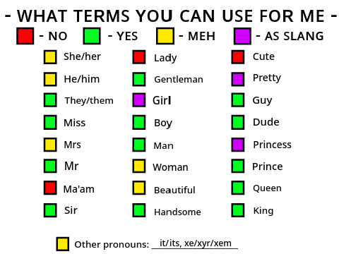 my terms