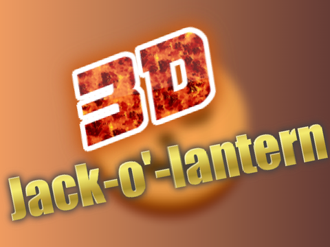 3D Jack-o'-lantern