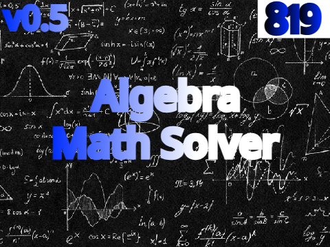 Algebra Math Solver v0.5