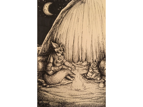Inktober #28 - Camping