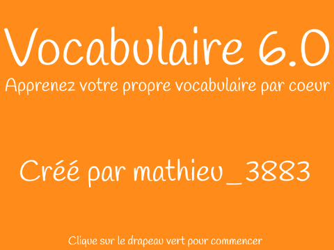 Vocabulaire 6.0