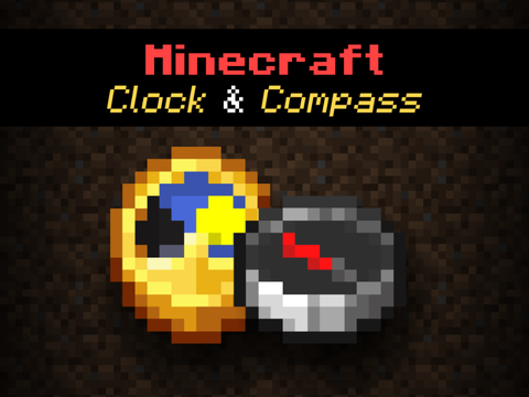 Functional Minecraft Clock and Compass