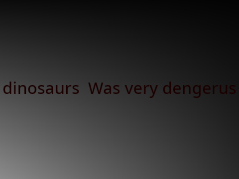 What happened to the dinosaurs 