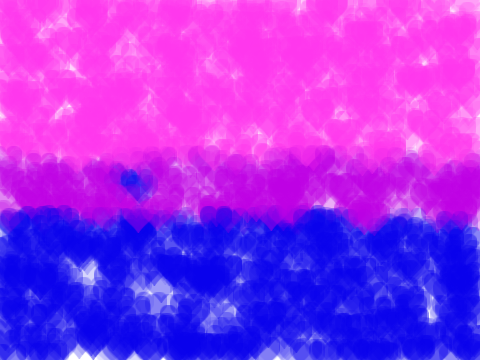 Pen Rainbow Flag remix (but it's the bi flag)