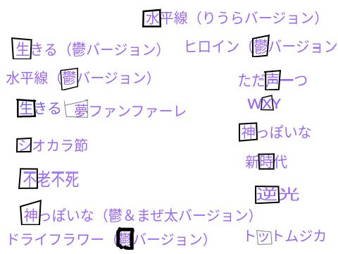 色々な歌！