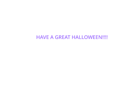 HAPPY HALLOWEEN!!