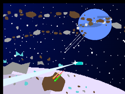 Space Junk galaxy Paralax (8-bit music and graphics)