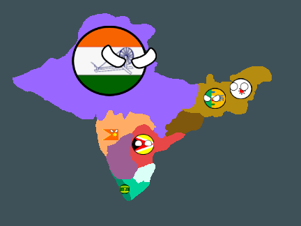 Indian State RP with (Countryballs) Bangladesh and Pakistan included! remix