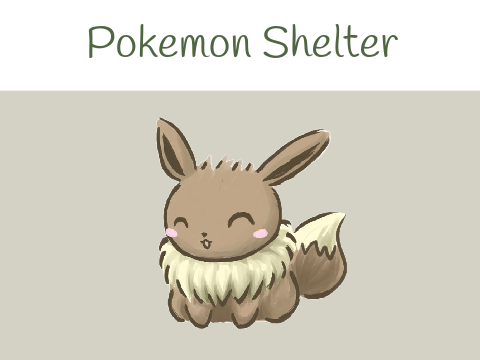 Eevee Pokemon shelter (Simple Starter Project Example)