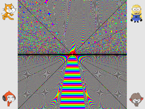 1 Line Challenge rainbow tunnel