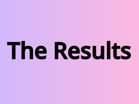 The Results to My Art Contest