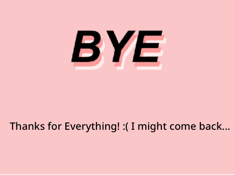 Leaving… ToT