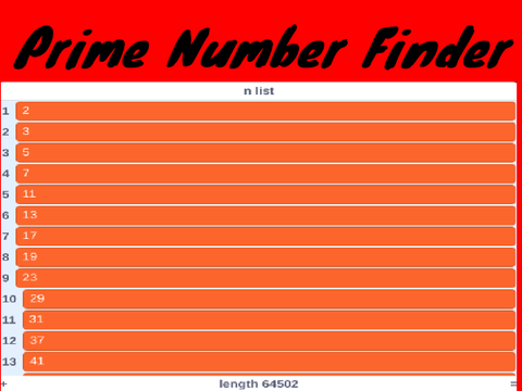 prime finder