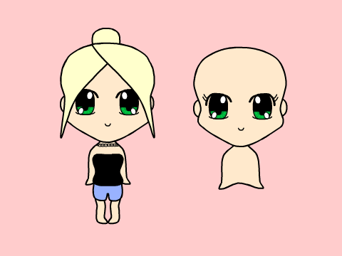 Vector Attempt Chibi Girl(s)