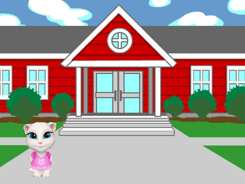 Talking angela goes to school!
