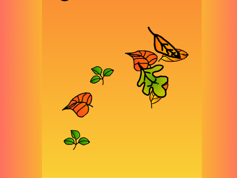 falling leaves